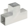 Conectores de postes en X 4 uds metal galvanizado 101x101 mm 5