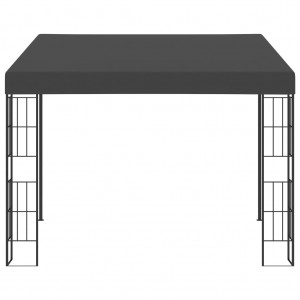 Gazebo de montagem na parede 3x3 m tecido antracite H