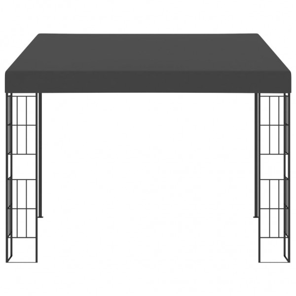 Gazebo de montagem na parede 3x3 m tecido antracite M 2