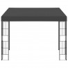Gazebo de montagem na parede 3x3 m tecido antracite 2