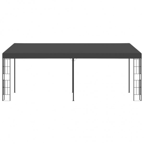 Gazebo de montagem na parede 3x6 m tecido antracite M 2