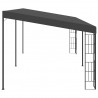 Gazebo de montagem na parede 3x6 m tecido antracite 3