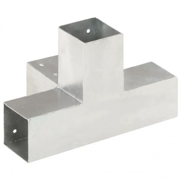 Conector de postes en forma de X metal galvanizado 71x71 mm M 5
