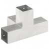 Conector de postes en forma de X metal galvanizado 71x71 mm 5