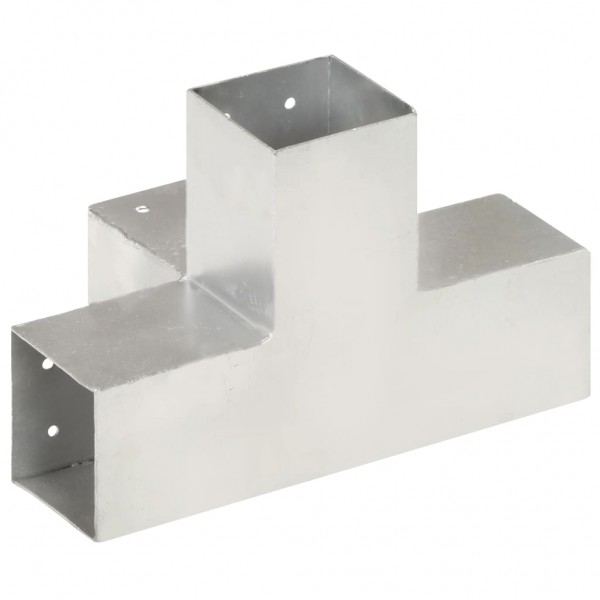 Conector de postes en forma de X metal galvanizado 81x81 mm M 5