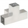 Base para poste em forma de X 81x81 mm metal galvanizado 5