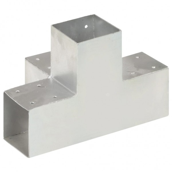 Conector de postes en forma de X metal galvanizado 91x91 mm M 5