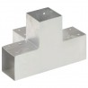 Conector de postes en forma de X metal galvanizado 91x91 mm 5