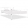 Estructura de cama de metal blanco 120x200 cm 1