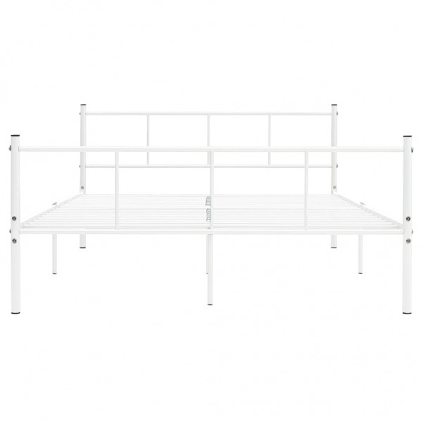 Estructura de cama de metal blanco 120x200 cm M 2
