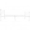 Estructura de cama de metal blanco 120x200 cm 3