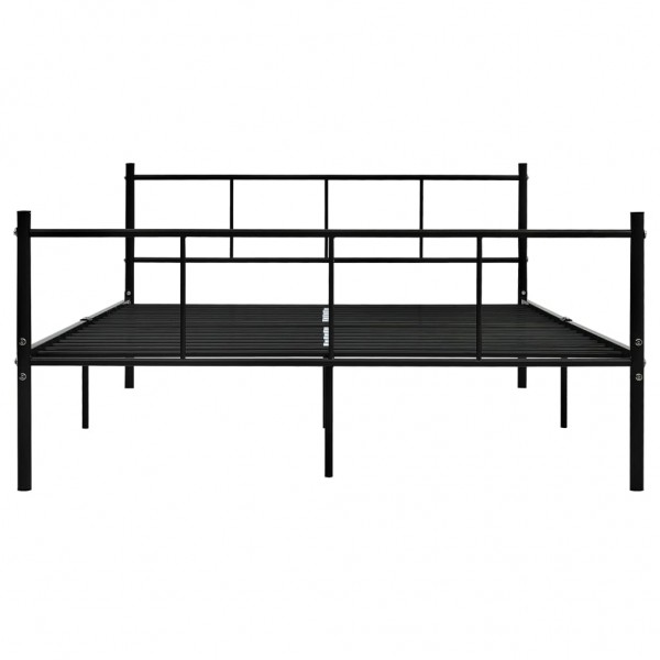 Estructura de cama de metal negro 140x200 cm M 3