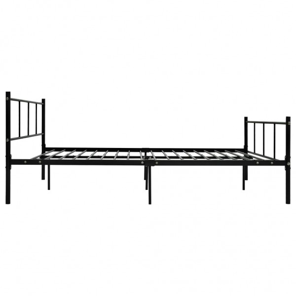 Estrutura de cama 140x200 cm metal preto M 4