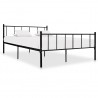 Estructura de cama de metal negro 180x200 cm 1