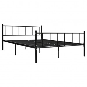 Estrutura de cama 180x200 cm metal preto H