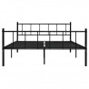 Estructura de cama de metal negro 180x200 cm 3