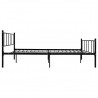 Estructura de cama de metal negro 180x200 cm 4