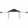 Gazebo c/ toldos duplos extensíveis 3x3x2.75m 180g/m² antracite 5