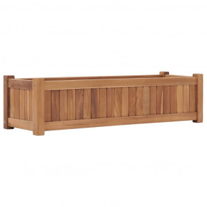 Arriate de madera maciza de teca 100x30x25 cm H
