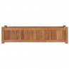 Arriate de madera maciza de teca 100x30x25 cm 3