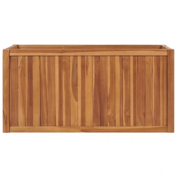 Arriate de madera maciza de teca 100x50x50 cm M 2