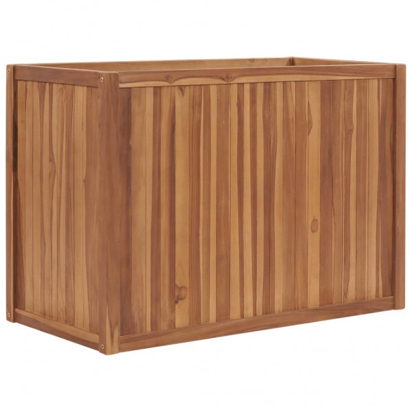 Arriate de madera maciza de teca 100x50x70 cm D