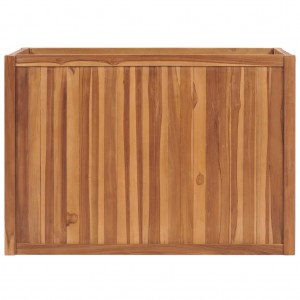 Arriate de madera maciza de teca 100x50x70 cm H