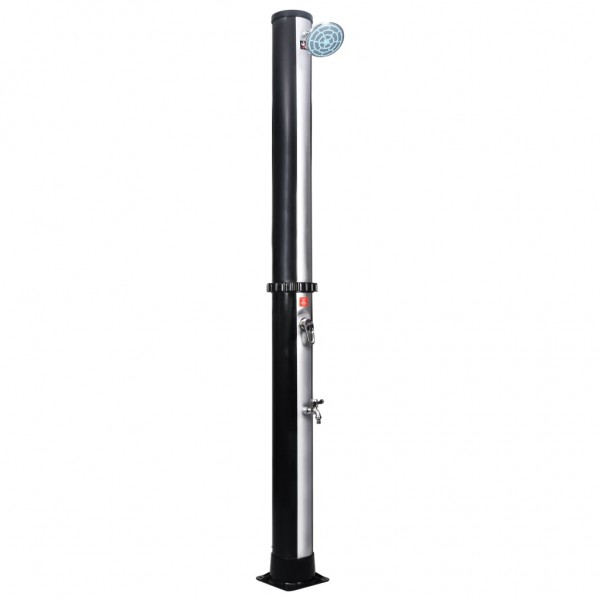 Ducha solar de jardín con alcachofa y grifo 40 L D