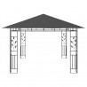 Gazebo com rede mosquiteira 4x3x2.73 m 180 g/m² antracite 4