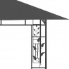 Gazebo com rede mosquiteira 4x3x2.73 m 180 g/m² antracite 5