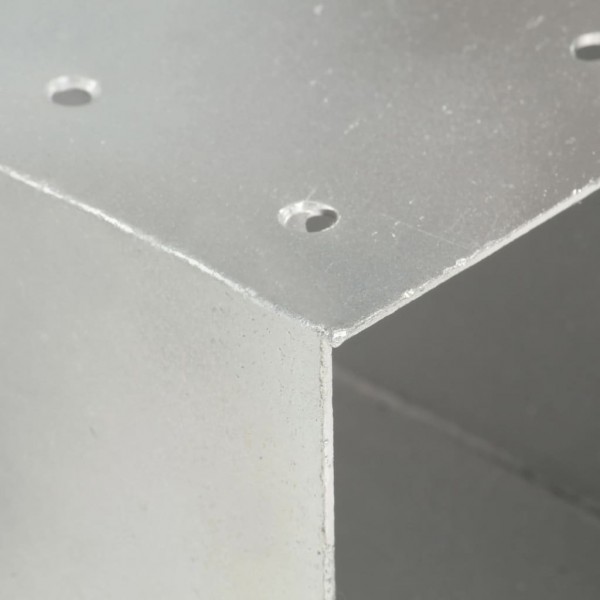 Conectores de postes en X 4 uds metal galvanizado 91x91 mm M 2