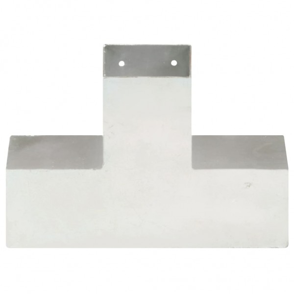 Bases para poste em forma de X 4 pcs 91x91 mm metal galvanizado M 5