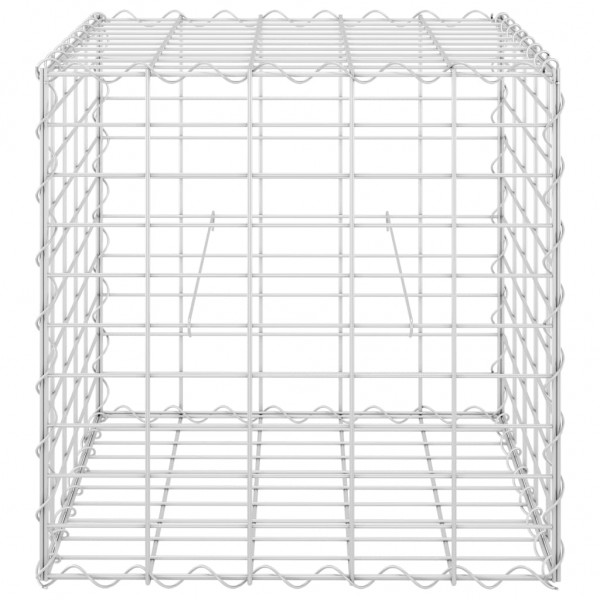 Canteiro elevado/cubo gabião 50x50x50 cm cm fio de aço M 3