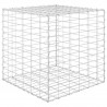 Canteiro elevado/cubo gabião 60x60x60 cm fio de aço 2