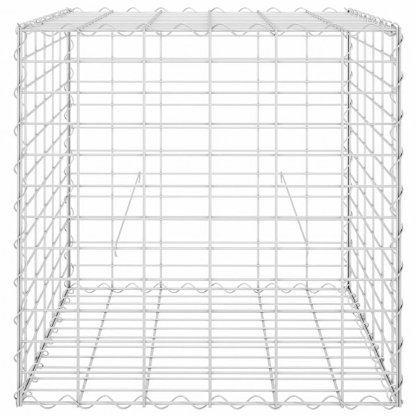 Canteiro elevado/cubo gabião 60x60x60 cm fio de aço M 3