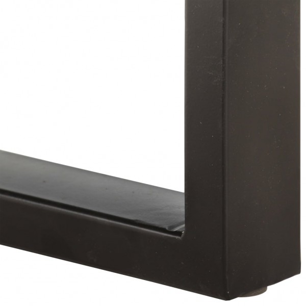 Banco de madera maciza reciclada y acero 110 cm M 5