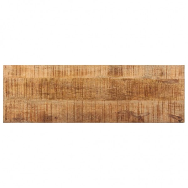 Banco de madera maciza de mango sin tratar y acero 110 cm M 3