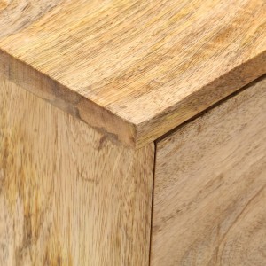 Mesita de noche de madera maciza de mango 40x35x55 cm H