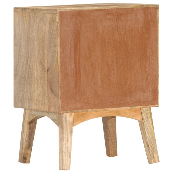 Mesita de noche de madera maciza de mango 40x35x55 cm M 5