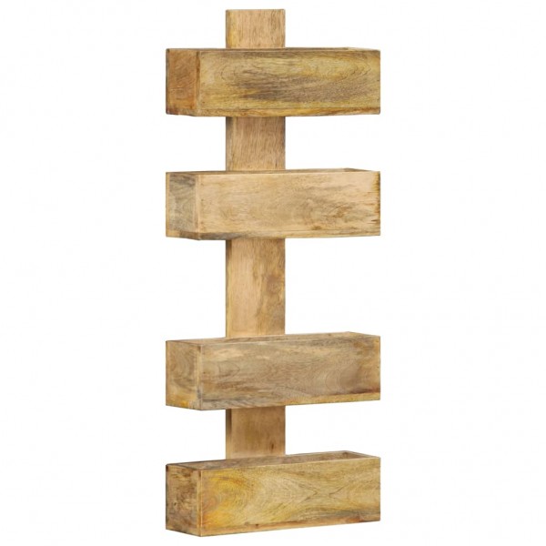 Revistero de pared madera maciza de mango 30x11x72 cm D