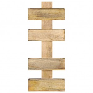 Revistero de pared madera maciza de mango 30x11x72 cm H