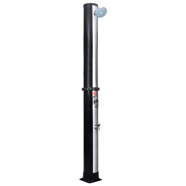 Chuveiro solar de exterior c/ cabeça e torneira 40 L M 2