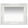 Espelho de parede estilo barroco 50x40 cm branco 1