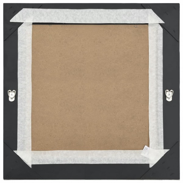 Espejo de pared estilo barroco negro 50x50 cm M 4