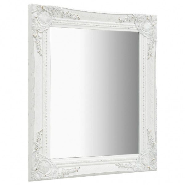 Espelho de parede estilo barroco 50x60 cm branco M 3