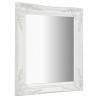 Espelho de parede estilo barroco 50x60 cm branco 3