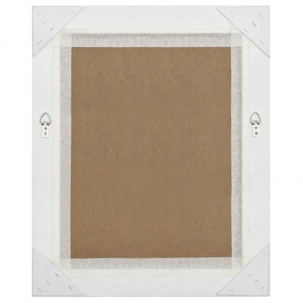 Espelho de parede estilo barroco 50x60 cm branco M 5