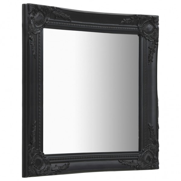 Espelho de parede estilo barroco 50x60 cm preto M 3