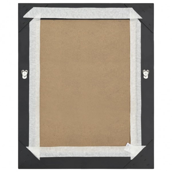 Espejo de pared estilo barroco negro 50x60 cm M 5