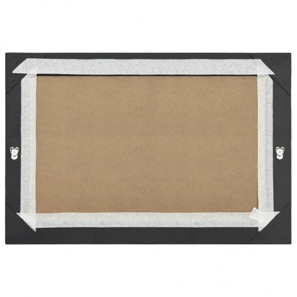 Espejo de pared estilo barroco negro 60x40 cm M 5